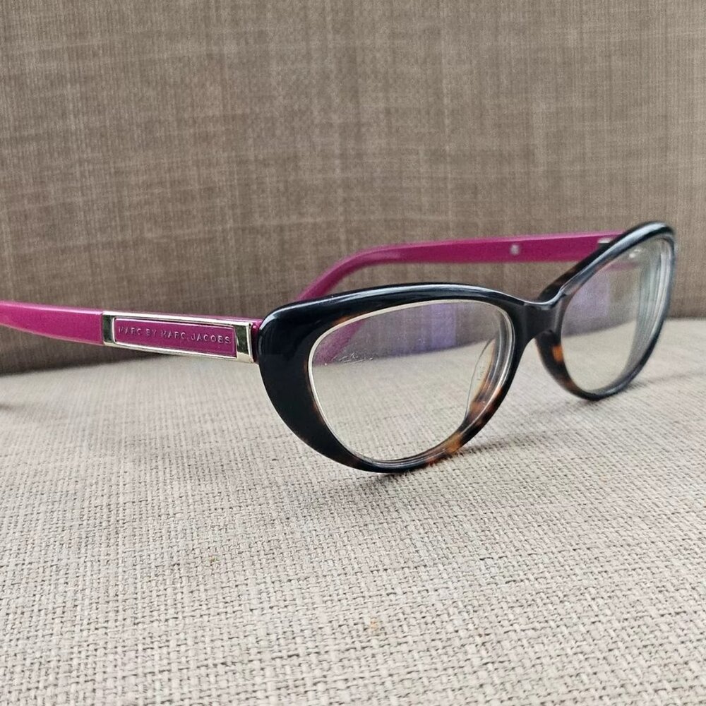 Marc by Marc Jacobs Women Eyeglasses Frame Pink/Tortoise Brown Glasses Frame